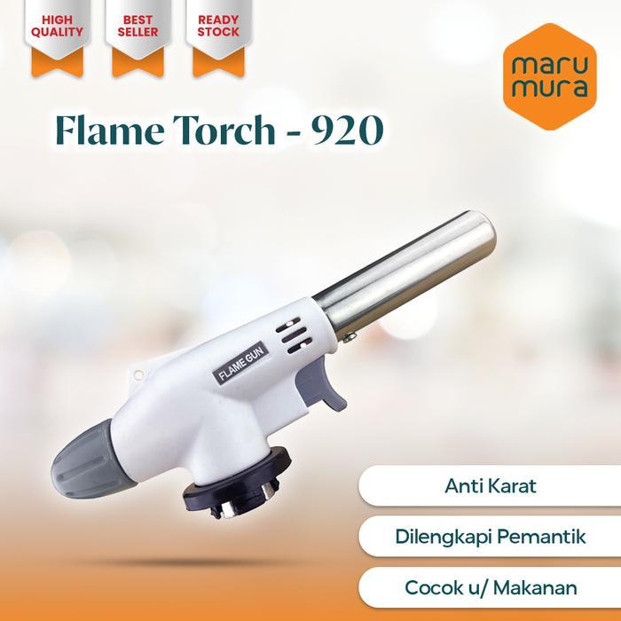Marumura Flame Torch - 920 Portable Gas Torch Flame Gun Brass + Hi Cook Terbaik