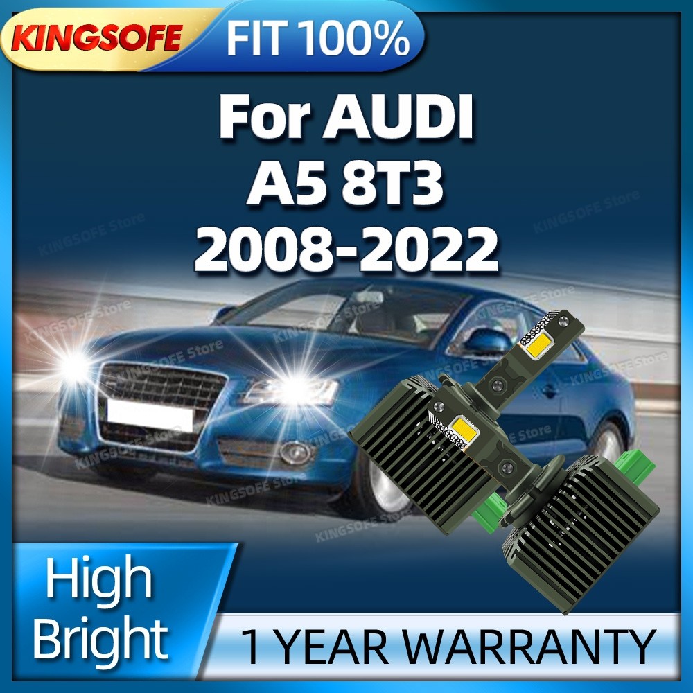 50000LM D3S Led Headlight Canbus Bulbs CSP 3570 Car Lamp 6000K For AUDI A5 8T3 2008-2022 2011 2012