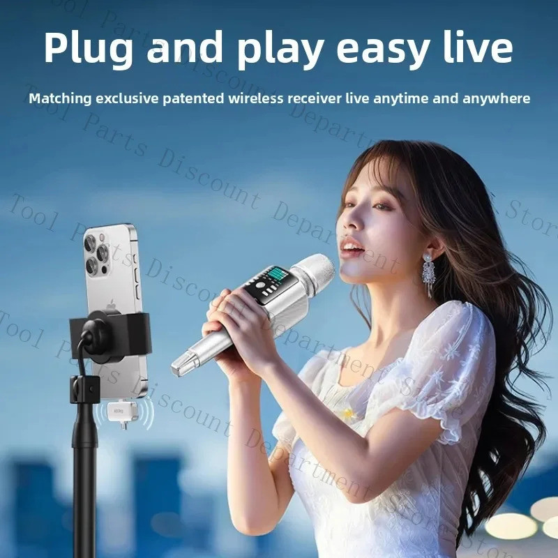 H9 WIRELESS KARAOKE MIC SPEAKER - PORTABLE ALL-IN-ONE SINGING SYSTEM WITH SOUND CARD HOME KTV