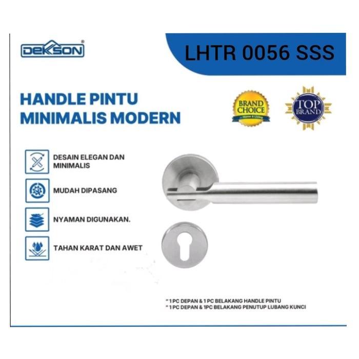 Handle Dekson LHTR 0056 SSS Stainless steel Handle Roses pintu Kamar Dekson