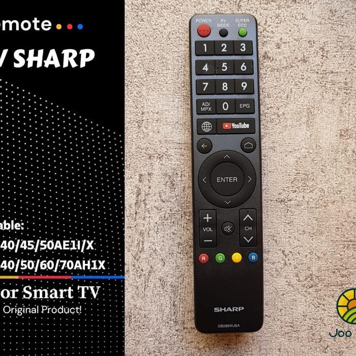 Cuci Gudang Remote Tv Sharp Gb289Wjsa Smart Tv Aquos 100% New