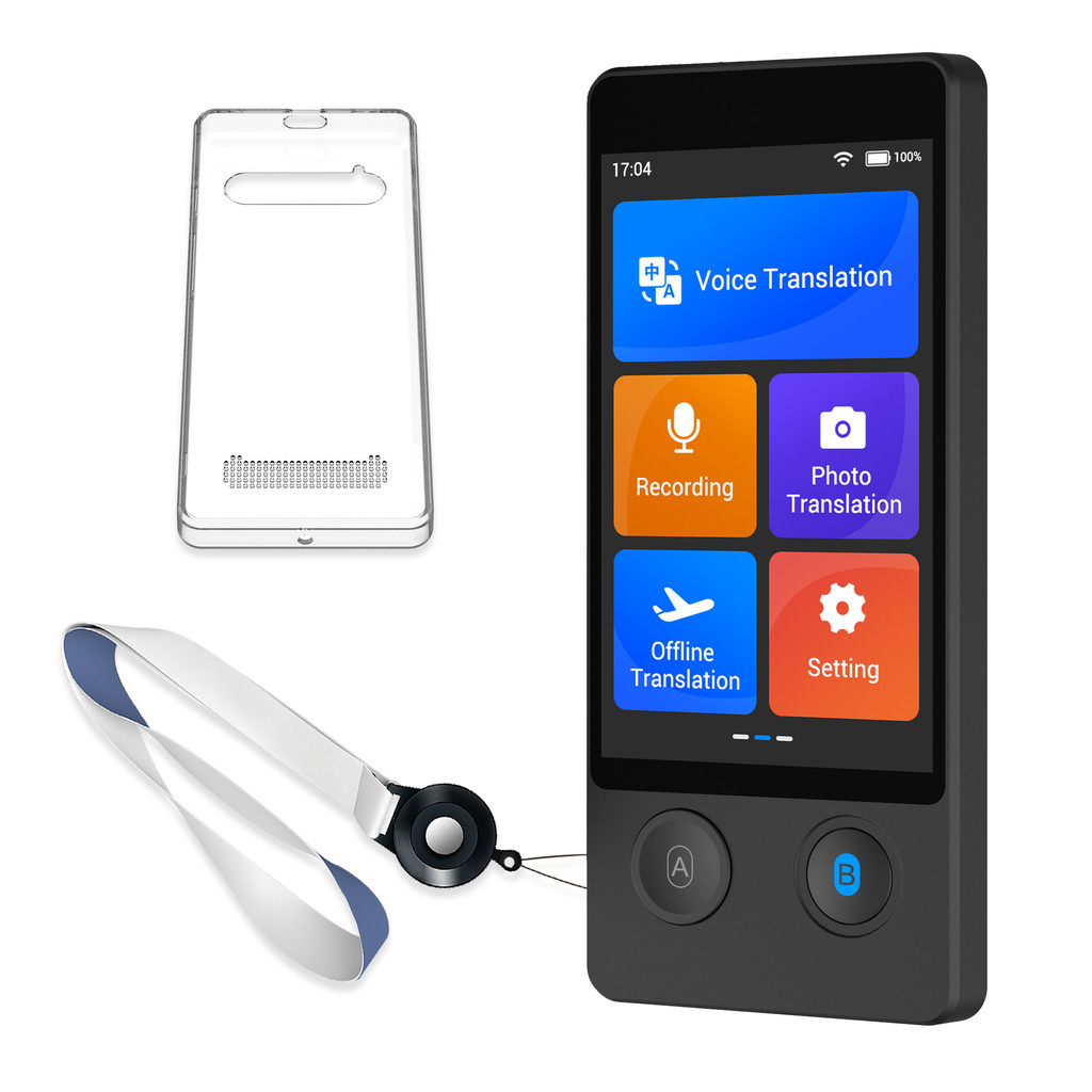 Wooask [W12] Translator Device,Real Time Language Translator, Instant Voice Offline Translator,for