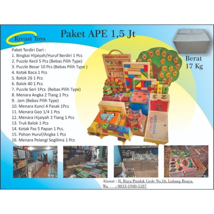 Paket Murah Alat Peraga Edukatif Ape Paud Tk [1 Juta] #Gratisongkir
