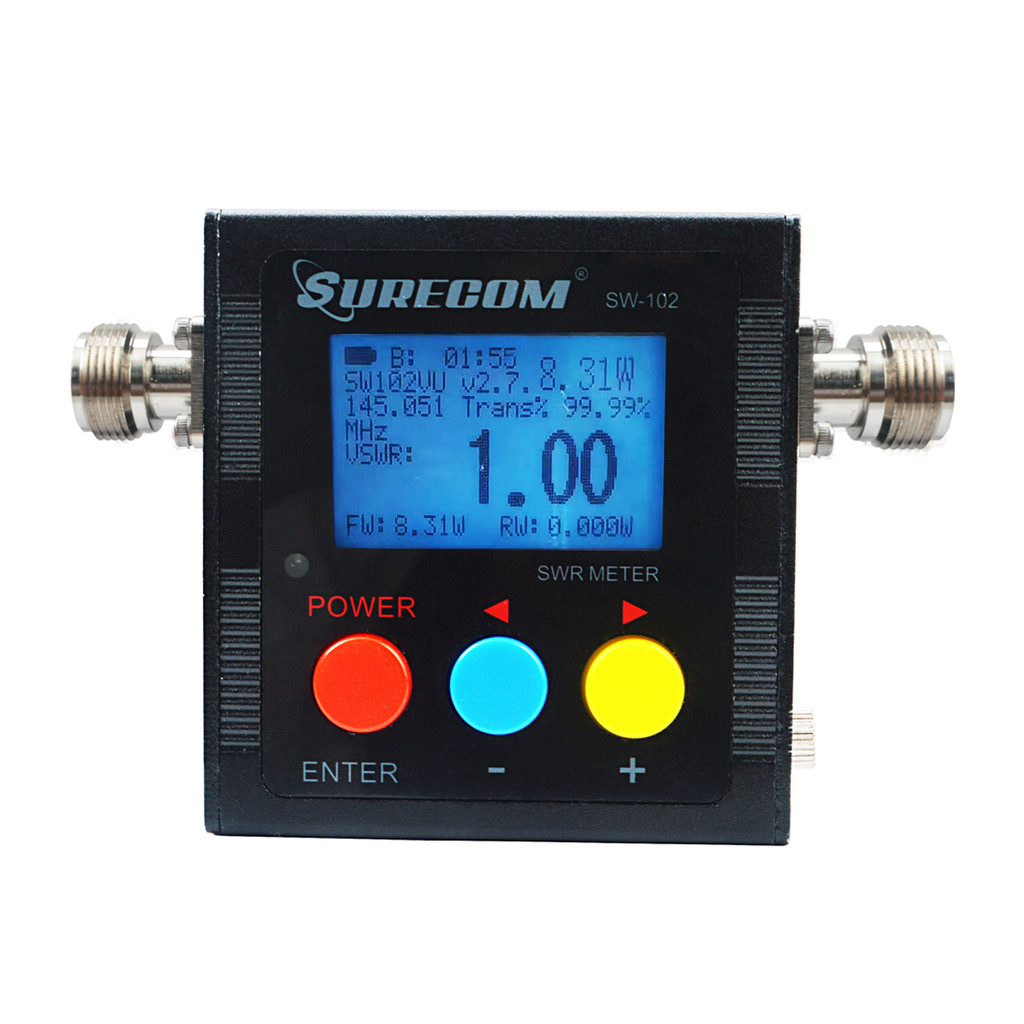 SURECOM SW-102 V.S.W.R & Power Meter VHF/UHF 125-525MHz 120W Surecom Walkie Talkie Power SWR Meter
