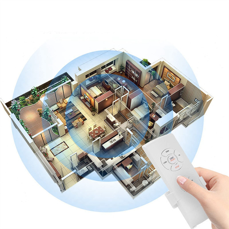ABUO-Ceiling Fan Remote Control Kit Ceiling Fan Remote Control And Receiver Universal Ceiling Fan