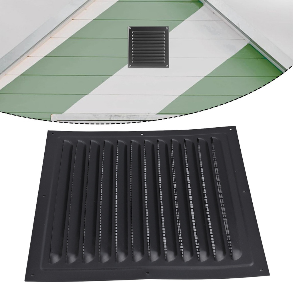 Aluminum Alloy Air Vent Cover With Insect Mesh Ventilation Grille Louver Ducting Ceiling Ventilation