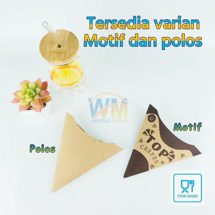 KEMASAN CREPES LEKER / WADAH CREPES / KERTAS CREPES / BUNGKUS CREPES