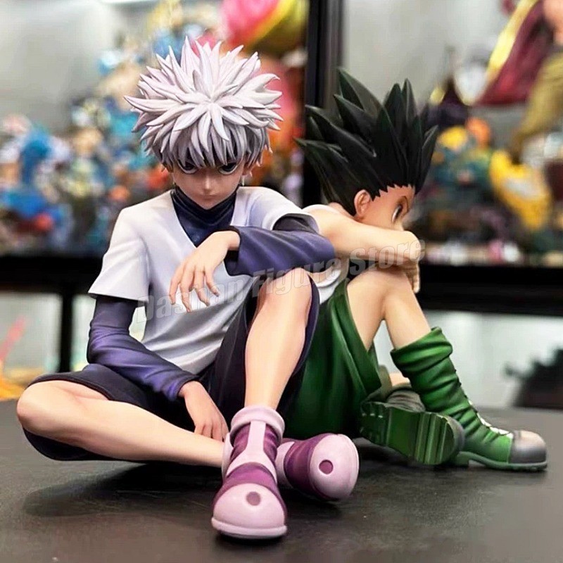 PG HunterHunter GON FREECSS Killua Zoldyck Action Figure Noodle Stopper Anime Killua Figure Statue