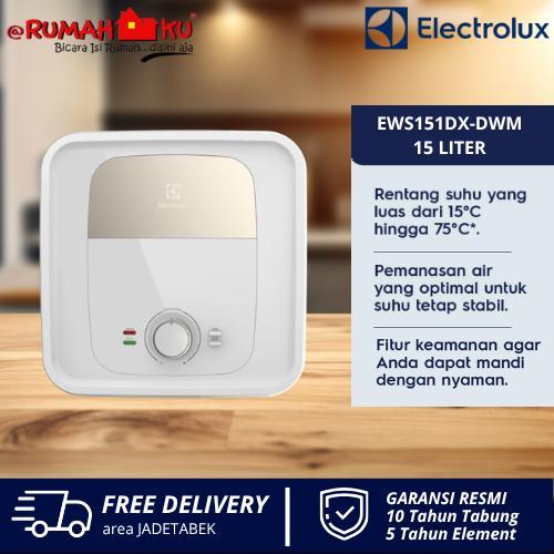 ELECTROLUX EWS151DX-DWM Pemanas Air Tabung EWS151DX-DWM Water Heater Storage 15 Liter dengan 3