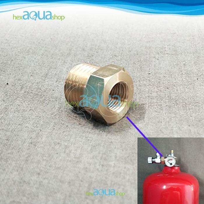 Converter tabung apar 1kg - Nepel - untuk untuk co2 diy cisod
