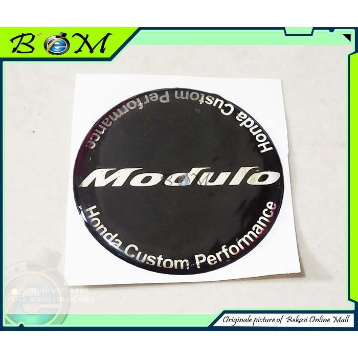 stiker emblem logo timbul dop velg tutup roda mobil honda modulo