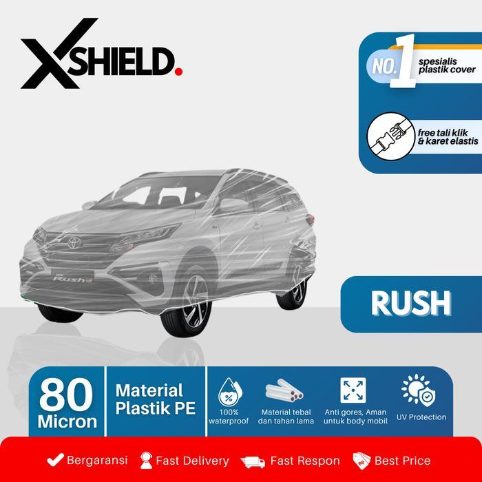 Sarung Mobil Plastik Rush Body Cover Mobil Rush TransparanPe8
