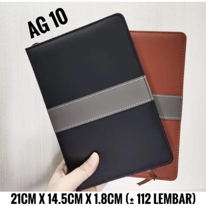 ag10 agenda souvenir kulit A5 agenda kantoran barang promosi agenda kulit sintetis note book buku