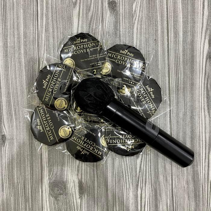 Sarung Mic 500Pcs Cover Mic Jollypoly/ Pelindung Microfon Karaoke Pasti Promo