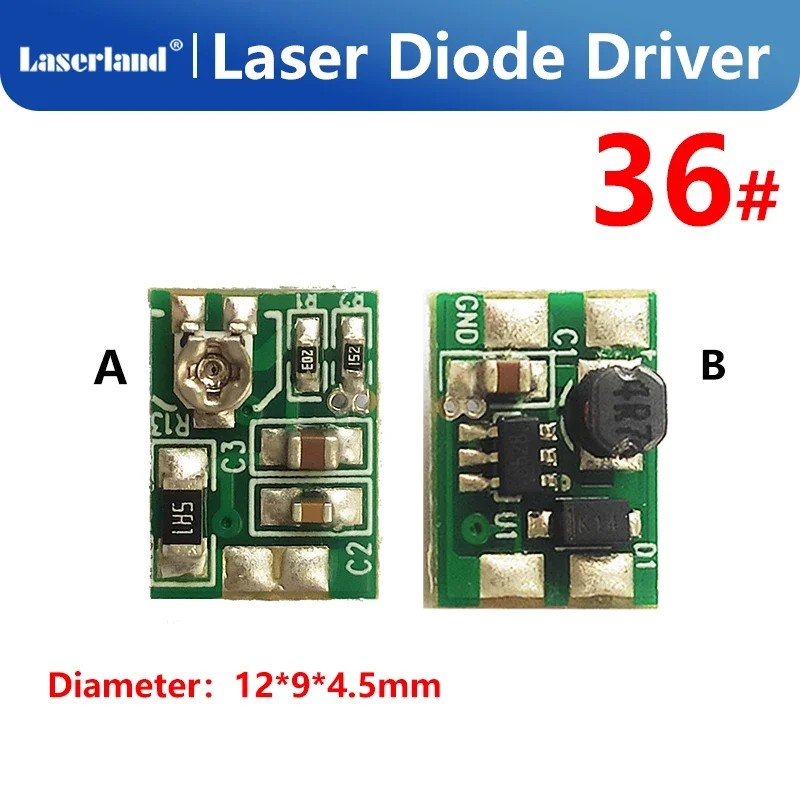 2.7-5V 405-520nm Violet Blue Green Laser Diode Driver/ Circuit Board Power Supply