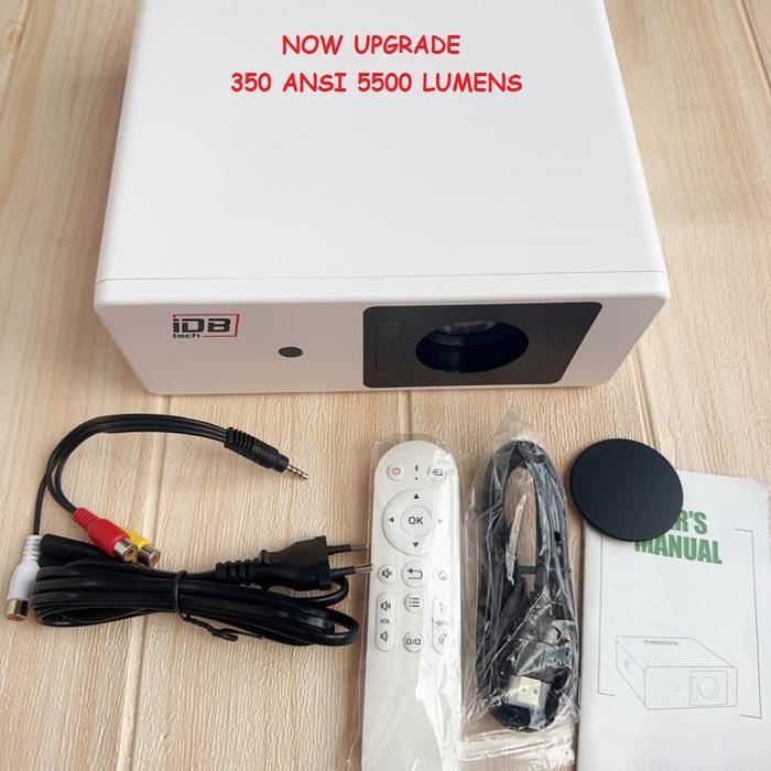 Terlaris Idbtech W22+ Mini Wifi Projector 2200 Lumens , Koalatv And Youtube Hd