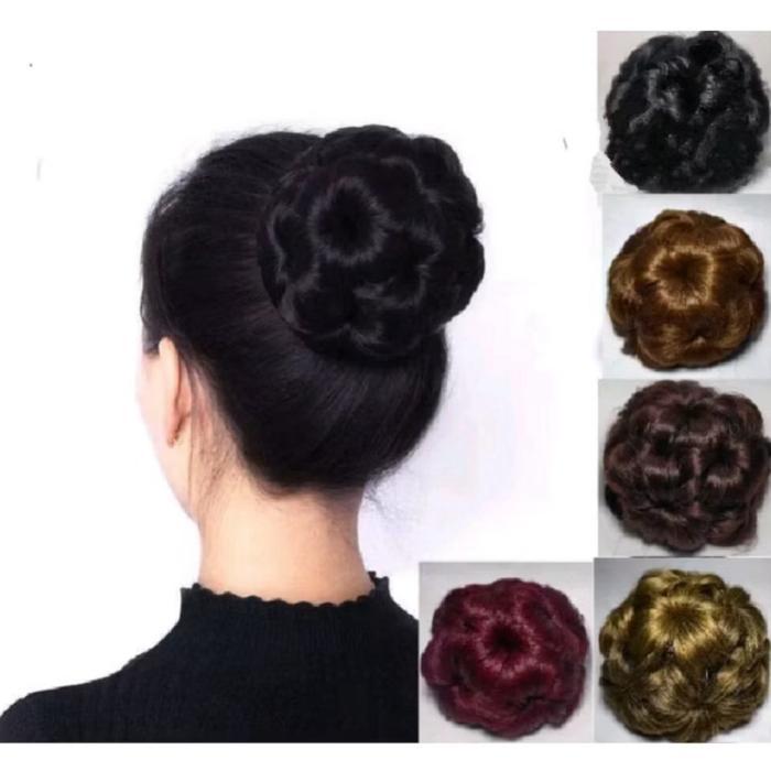 Sanggul jepit motif sanggul modern cepol rambut