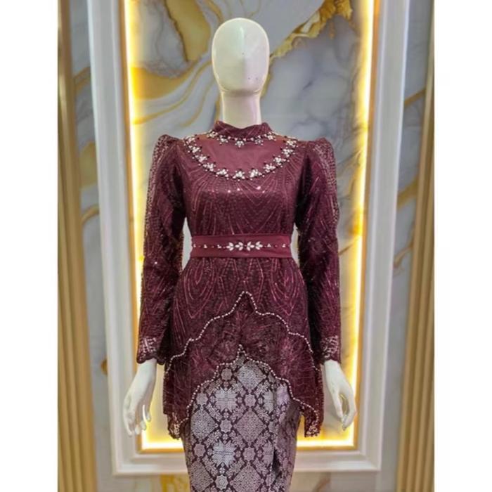 New Kebaya Wisuda Wanita Modern Mewah / Setelan Kebaya Wanita Premium / Baju Kebaya Untuk Pesta