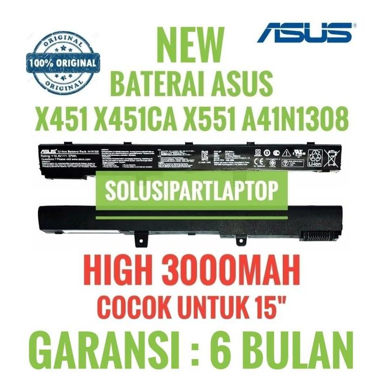 BATERAI UNTUK ASUS X451 X451CA X551 X451MA X451M X551C ORI Batre Laptop