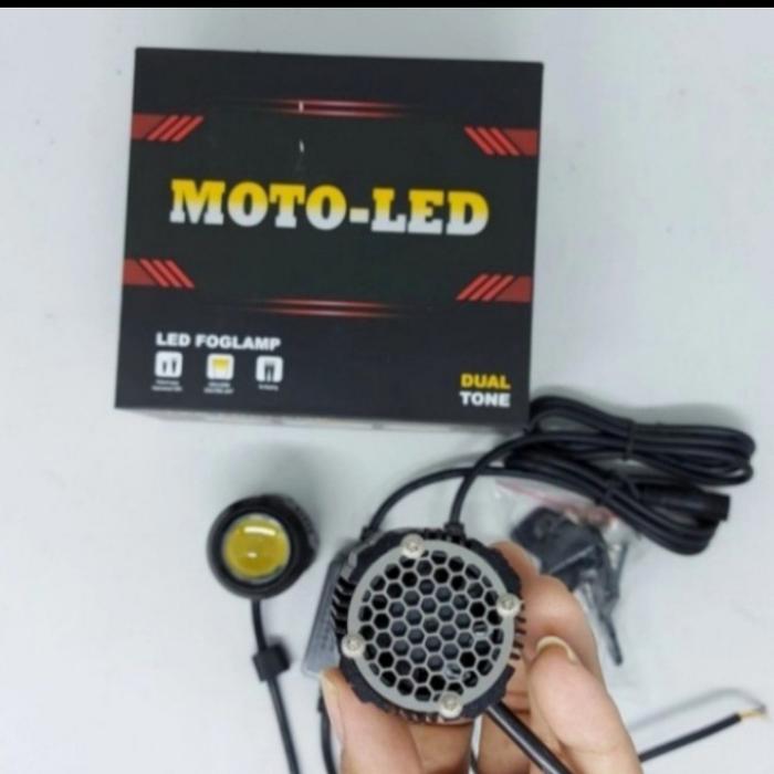 Lampu Tembak D2 Laser Motoled Premium Hi Low Putih - Kuning