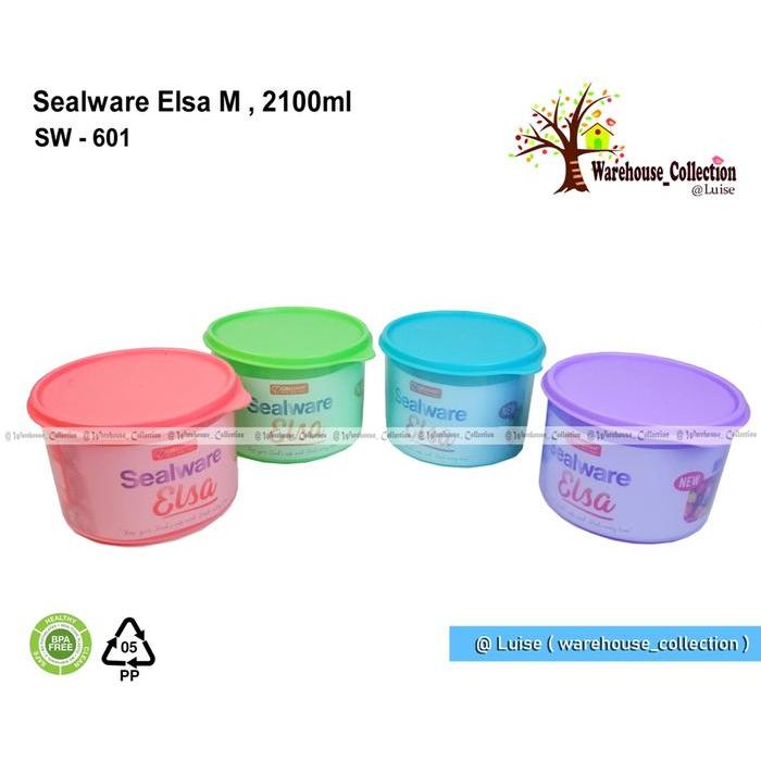 Toples Sealware Elsa 2100ML / 2700ML /4000ml //Toples Bulat Besar Kedap Udara / Toples Plastik Bulat