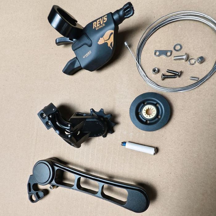 DCCH external set up to 7 speed P/T line Chpt3 v4 BLACK bromptonN Baut Ceramic Pulley