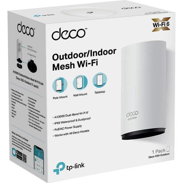 TP-Link Deco X50 Outdoor AX3000 Dual-Band Mesh Wi-Fi- 6 Router