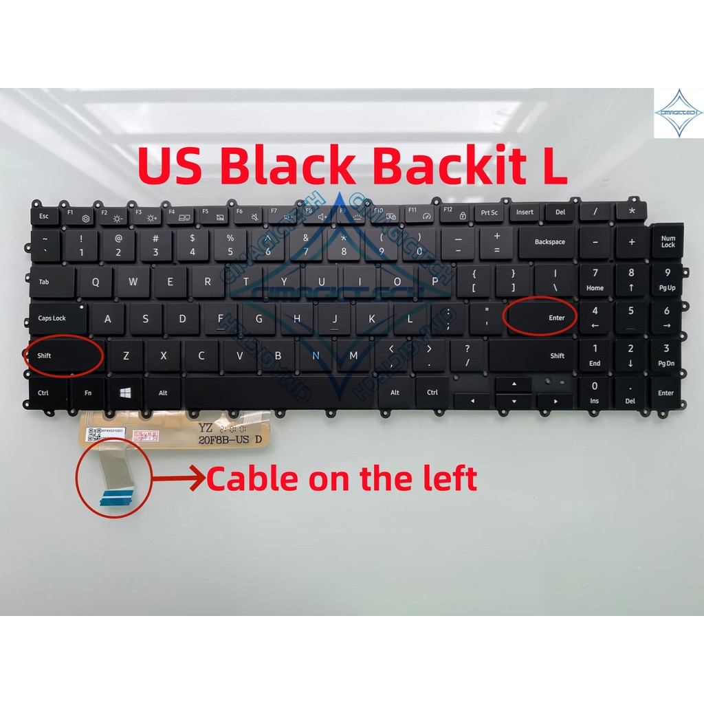 New US RU KR Korea Russian For Samsung Galaxy Book Pro NP950XDB NP950XED 950XED 950XDB NT950XDC