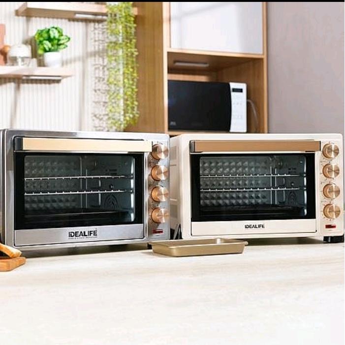 OVEN listrik oven kompor pemanggang roti kue 35 L Idealife IL 335 thermometer