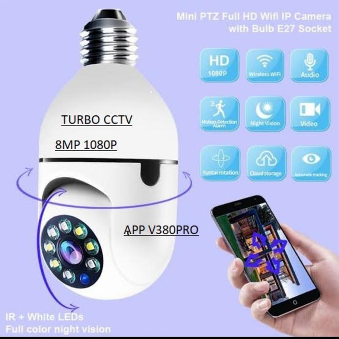 IP KAMERA CCTV Wireless Ip Mini Camera Wifi Smart Net Aplikasi V380