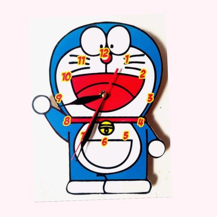 OBRAL JAM DINDING ANAK FULL DORAEMON Mesin wall-mounted oreny