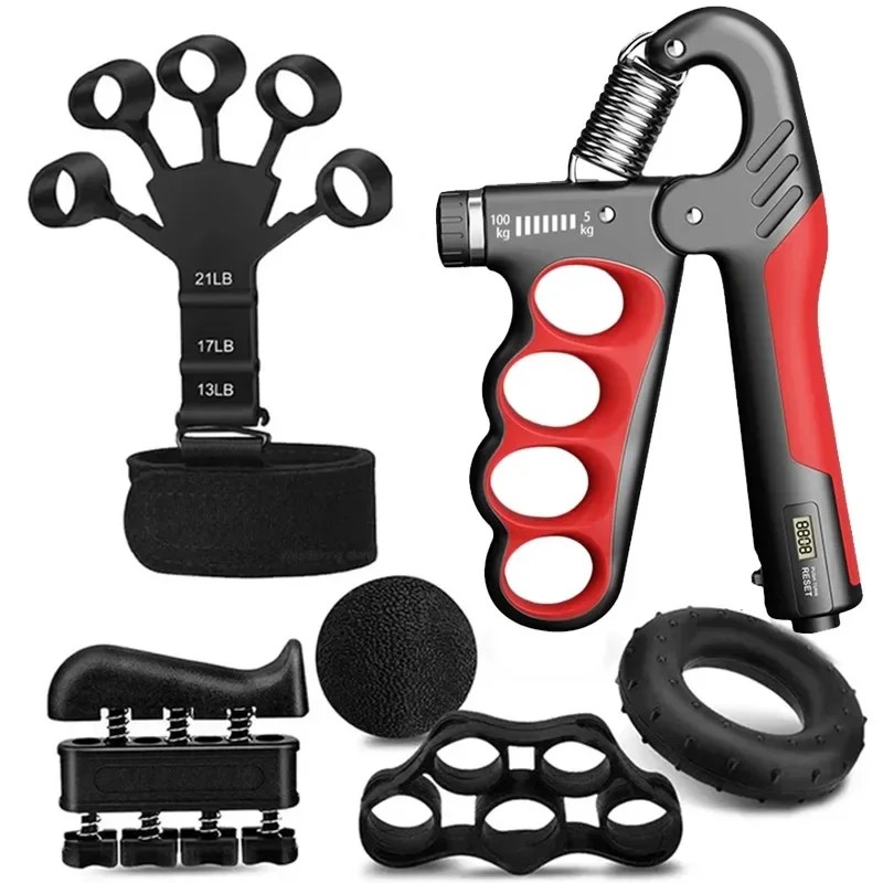 5-100KG Adjustable Hand Gripper, Wrist & Forearm Strengthener with Grip Dynamometer, Finger Grip
