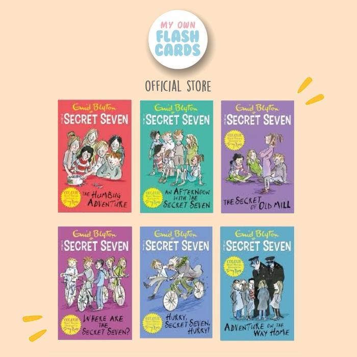 Enid Blyton The Secret Seven 6 Colour Books Short Stories Collection