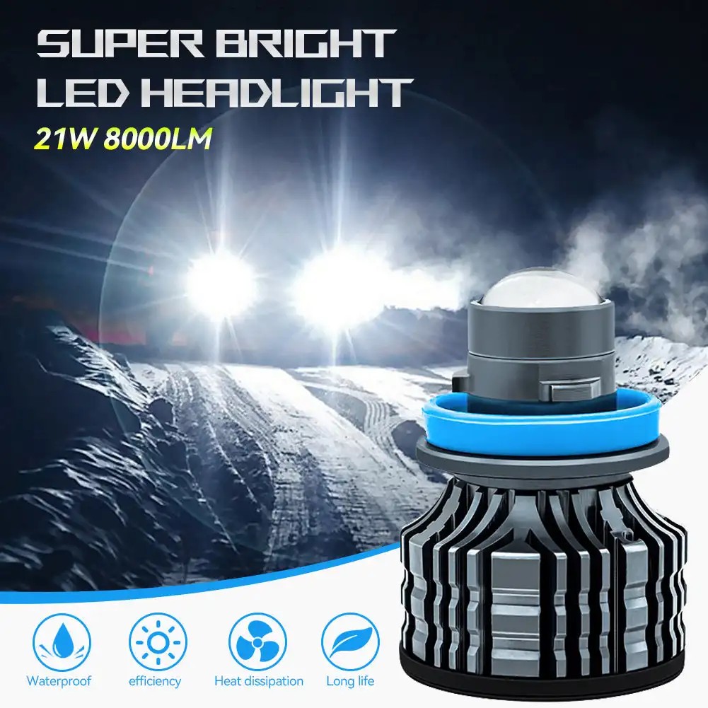 Laser Lens H7 Led Fog Light Bulb H11 Led Fog Lamp H8 H9 9005 HB3 9006 HB4 CSP 6000K Turbo Fog Light