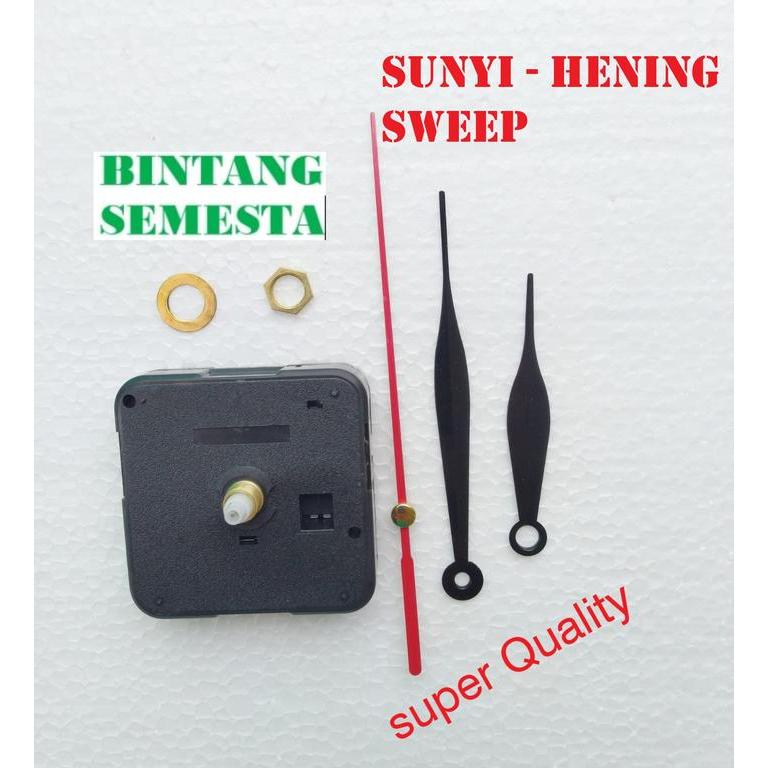 mesin jam dinding sweep moment tanpa bunyi detik