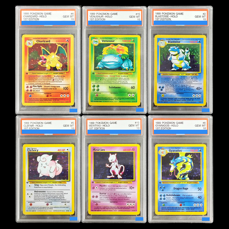 Diy 1999 Pokemon Card Game 1St Edition Charizard Mewtwo Venusaur Gyarados Blastoise Holo Grade Gem