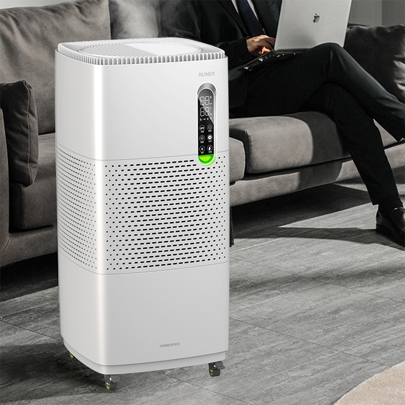 RUNAL Smart Commercial Home Room Bedroom Big Cleaner UV H13 Hepa 13 Filter TUYA Humidifier Air Purif