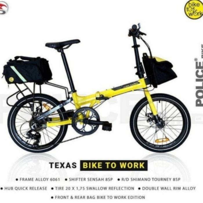 element police texas bike to work