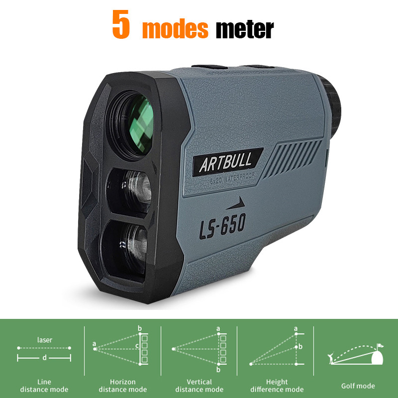 ARTBULL Laser Rangefinder Hunting Outdoor 1200M 650M Golf Rangefinder with Flag-Lock Slope Adjusted