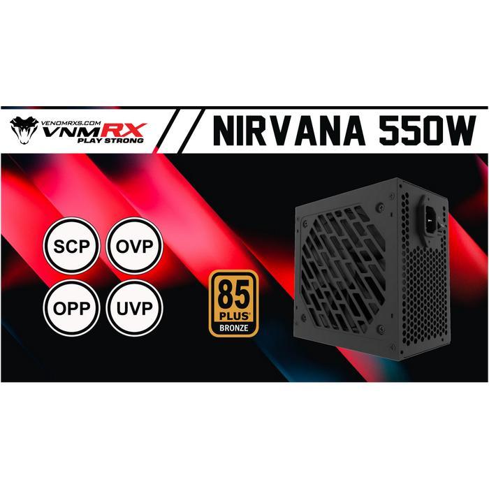 VENOMRX PSU NIRVANA 550 WATT 85+ BRONZE FLAT CABLE - PSU PC