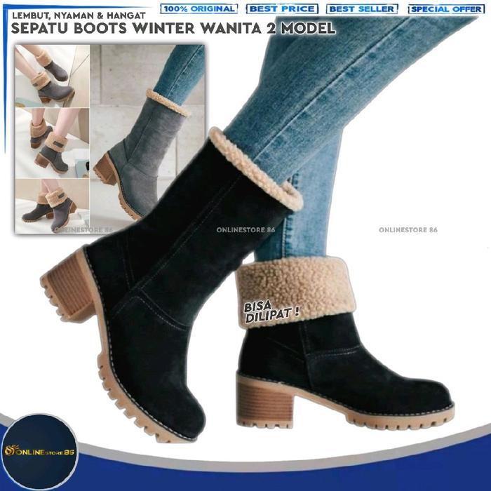 Laviola - Sepatu Winter Wanita / Sepatu Boot Winter Wanita - Sepatu Winter Musim Dingin Wanita
