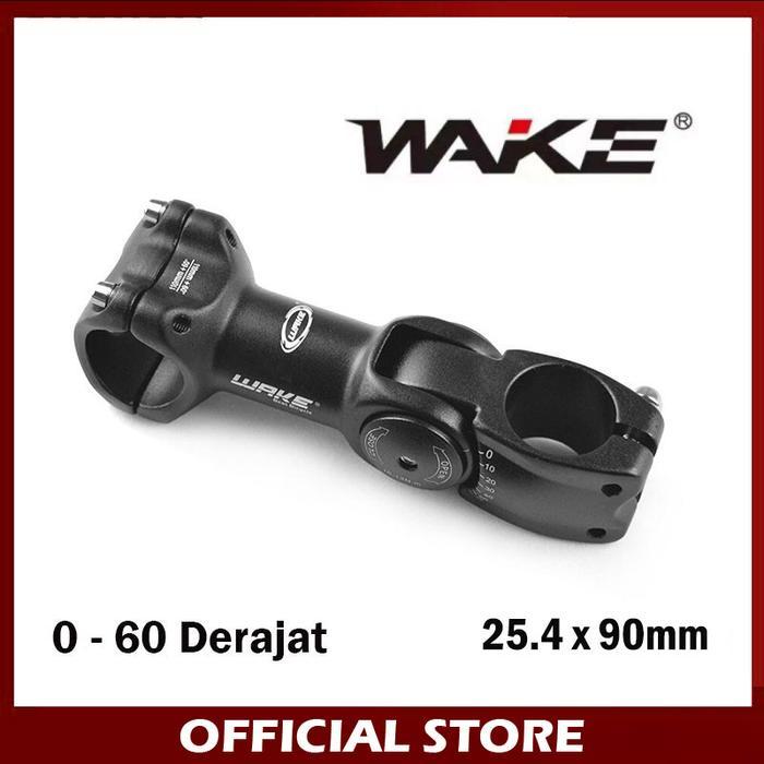 Wake Stem Standar 25.4 x 90mm 0 - 60 Derajat Adjustable Fixie Federal