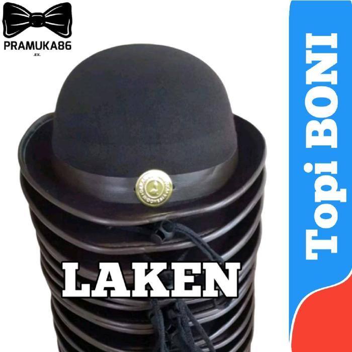 (20pcs) Grosir Topi Boni Cewe Laken Pramuka - Topi Boni Perempuan