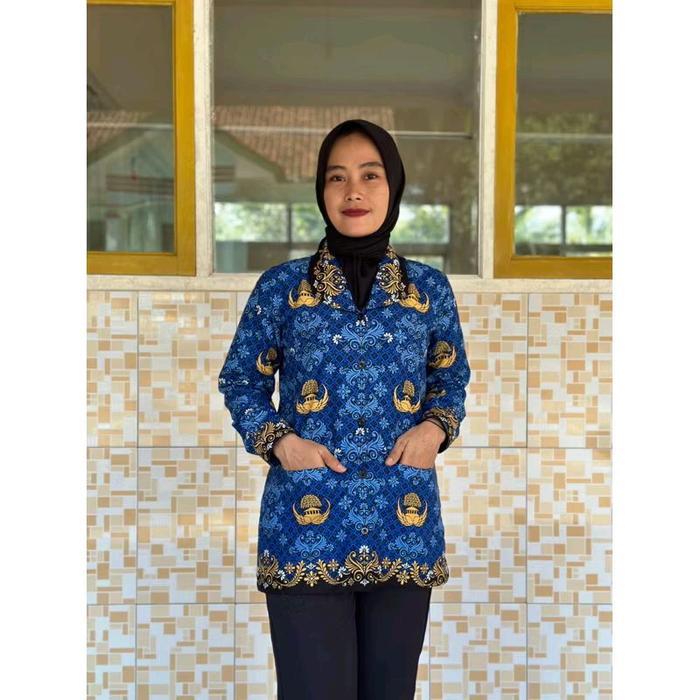baju atasan korpri wanita bahan c40s