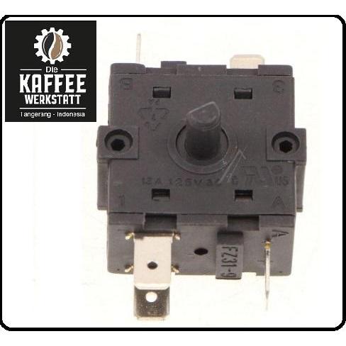 Sparepart Selector Switch 0-2 Positions 16A 230V Delonghi Ec230 / Ec235 / Ec260