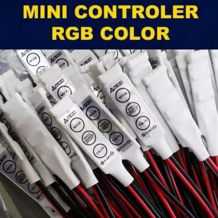 Mini Controller Dimmer Modul Kedip Strobo Otomatis Led Rgb 3528 5050