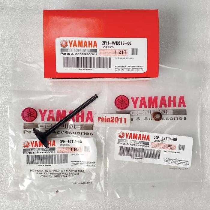 KLEP IN SET SEAL SIL KLEP FAZZIO MIO M3 MIO Z ASLI ORI YAMAHA 2PH WB013 00 BARU