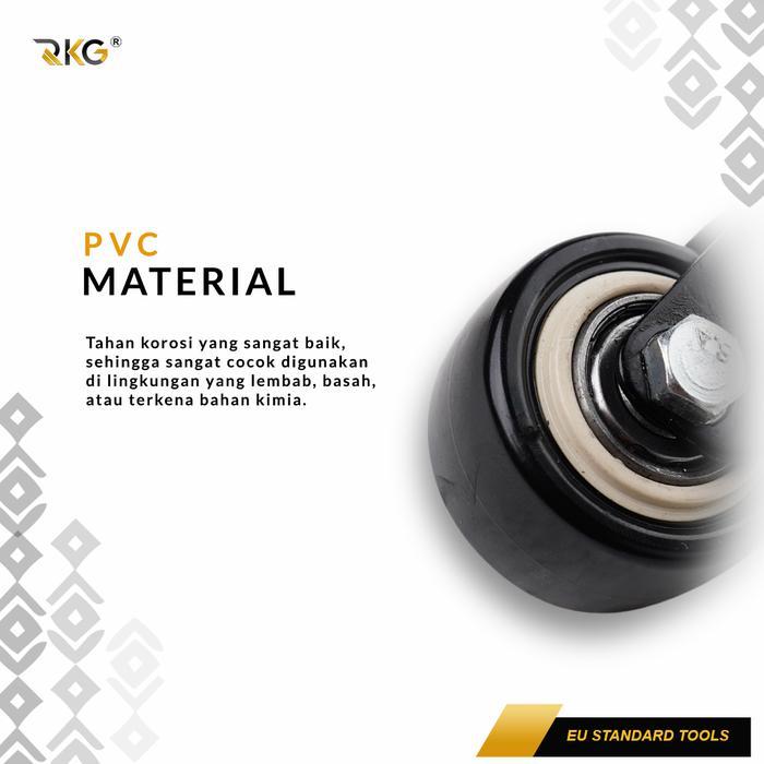 Roda Caster PP Troli 1.5 Inch Black Roda Furnitur Rak Serbaguna