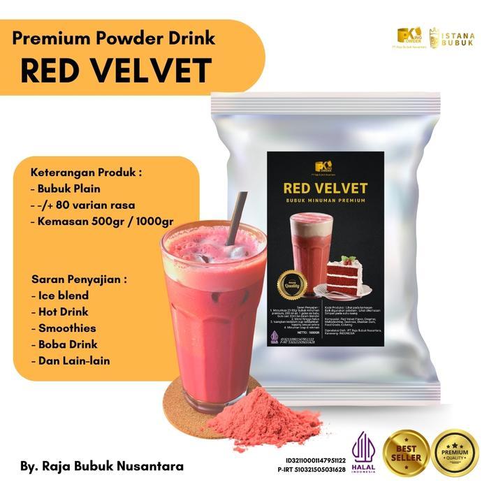 Bubuk Minuman Premium Rasa Red Velvet Serbuk Minuman Premium Red Velvet Terlaris