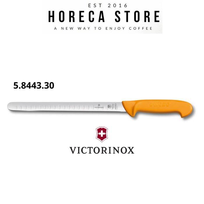 VICTORINOX SALMON KNIFE SWIBO FLUTED EDGE 5.8443.30 - PISAU SALMON